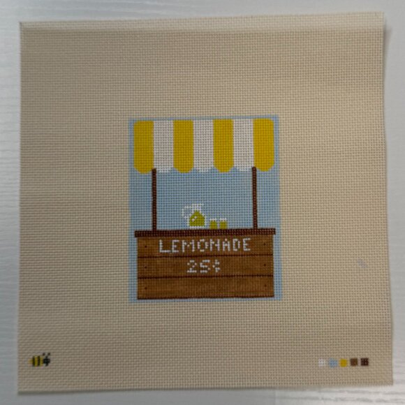 The Seamless Bee LLC Other - Lemonade Stand Needlepoint Canvas